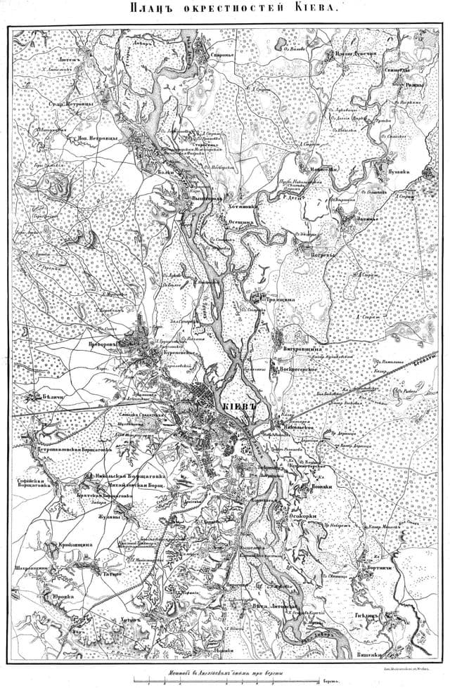 Mapa histórico de Kiev